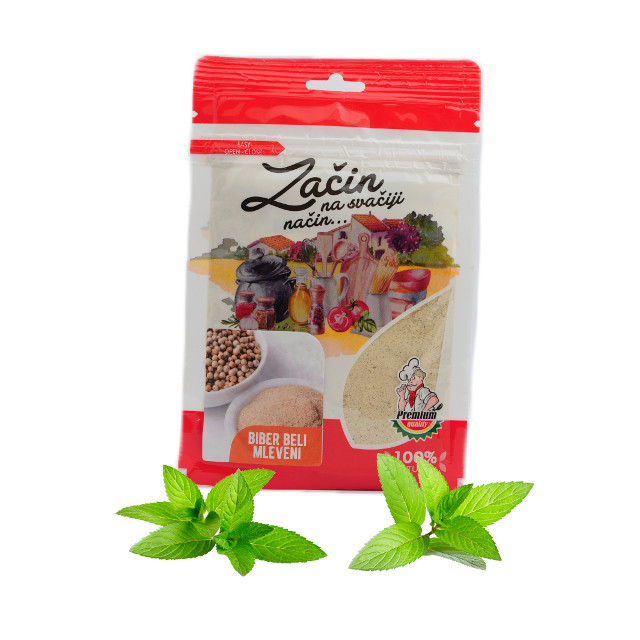Biber beli mleveni